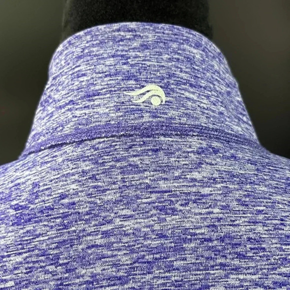 Ideology Athletic pullover/jacket,quarter zip,thumb hole,high neck,Heathered - Picture 6 of 10